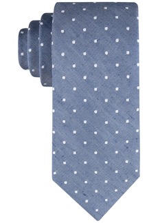 Tommy Hilfiger Men's Linen Dot Tie