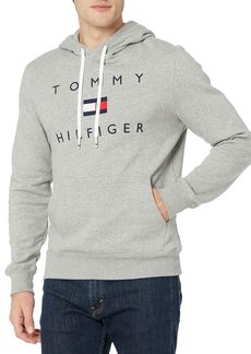 Tommy Hilfiger mens Stacked Logo Popover Hoodie Sweatshirt   US