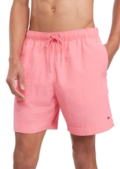 "Tommy Hilfiger Men's Long Drawstring 7"" Swim Trunks - Botanical Pink"