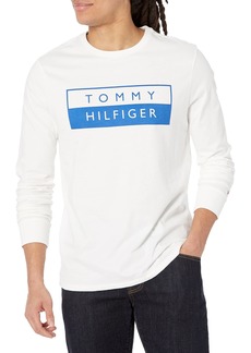Tommy Hilfiger mens Long Sleeve Logo T Shirt   US