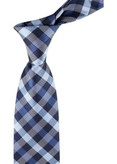 Tommy Hilfiger Men's Maren Check Tie - Navy/blue