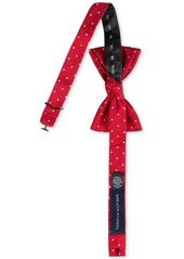 Tommy Hilfiger Men's Metcalf Dot Bow Tie & Tipped Pocket Square Set - Red