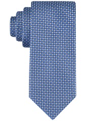 Tommy Hilfiger Men's Micro-Square Neat Tie - Ecru/blue