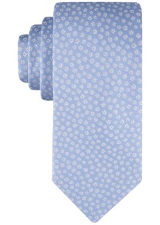 Tommy Hilfiger Men's Mini-Floral Tie - Light Blue