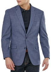 Tommy Hilfiger Men's Modern-Fit Blue Neat Sport Coat