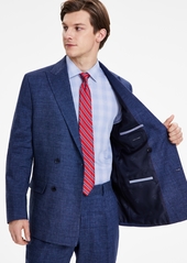 Tommy Hilfiger Men's Modern-Fit Double-Breasted Suit Jacket - Blue