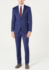 Tommy Hilfiger Men's Modern-Fit Th Flex Stretch Blue Tic Wool Suit