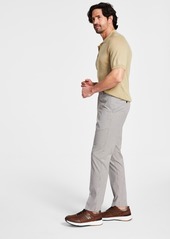 Tommy Hilfiger Men's Modern-Fit Th Flex Stretch Plaid Dress Pants - Tan