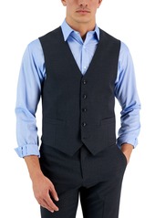 Tommy Hilfiger Men's Modern-Fit Wool Th-Flex Stretch Suit Suit Vest - Charcoal