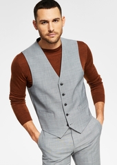 Tommy Hilfiger Men's Modern-Fit Wool Th-Flex Stretch Suit Suit Vest - Light Grey