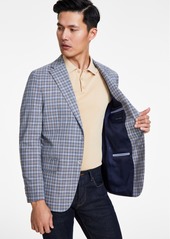 Tommy Hilfiger Men's Modern-Fit Windowpane Sport Coat - Blue/tan