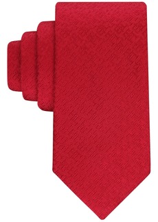 Tommy Hilfiger Men's Monogram Th Logo Tie - Red