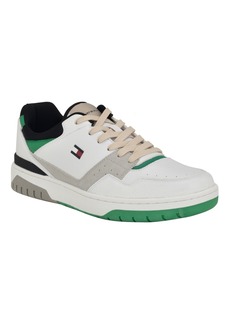 Tommy Hilfiger Men's Nashon Lace Up Fashion Sneakers - White, Green Multi