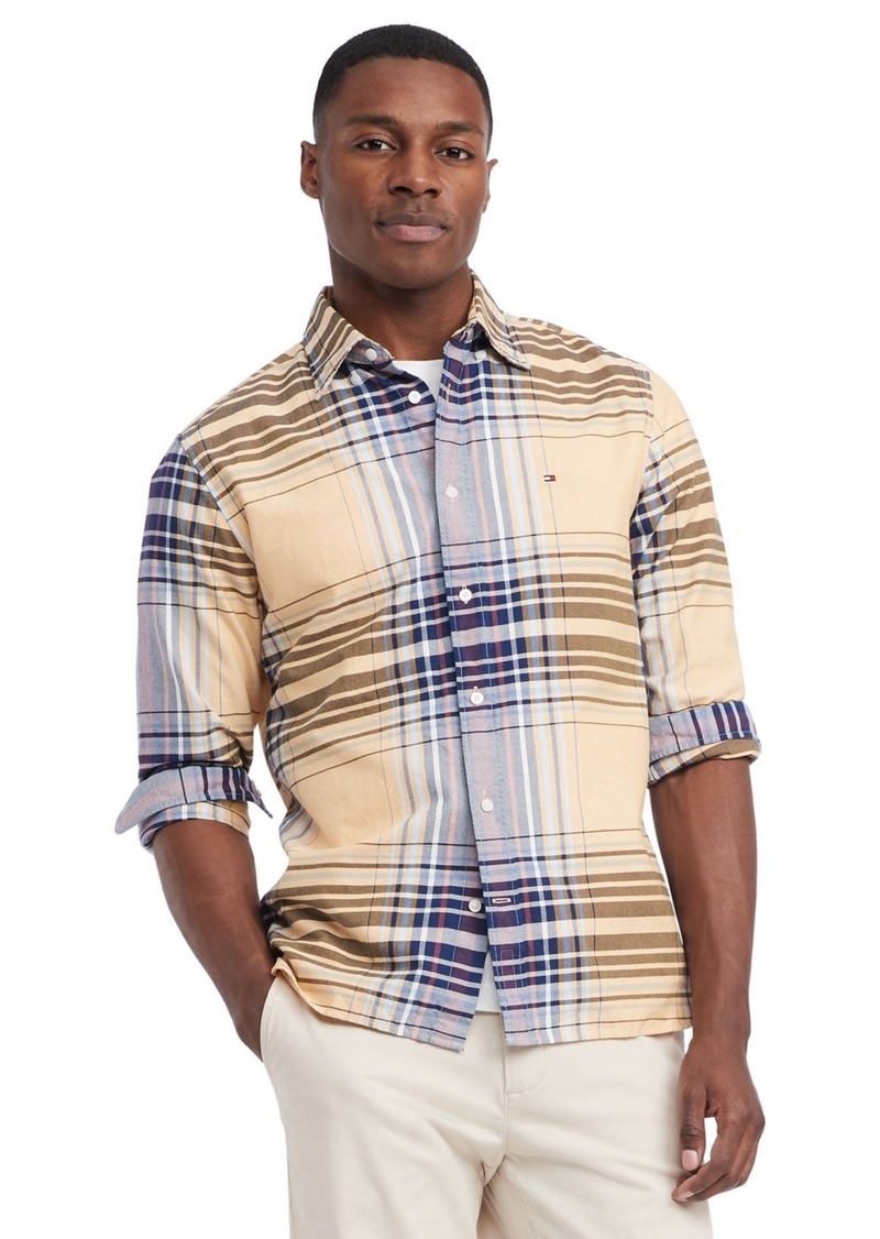 Tommy Hilfiger Men's Oxford Check Shirt - City Yellow