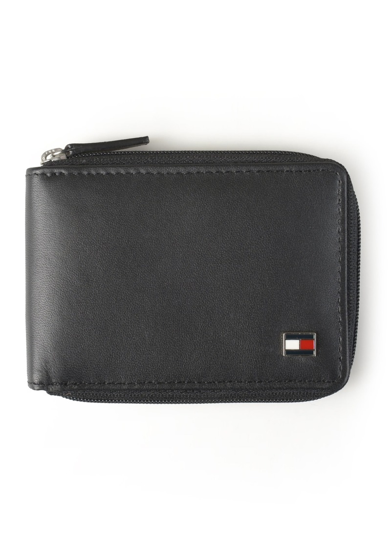 Tommy Hilfiger Mens Oxford Ziparound Wallet