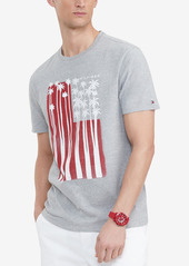 Tommy Hilfiger Men's Palms & Stripes Graphic T-Shirt
