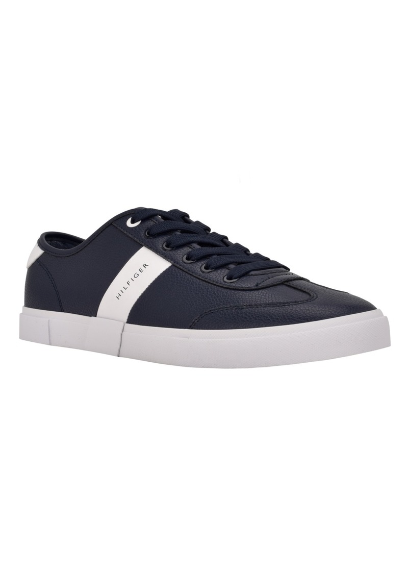 Tommy Hilfiger Men's Pandora Lace Up Low Top Sneakers - Navy, White