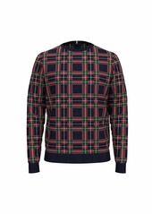 Tommy Hilfiger Men's Plaid Crewneck Sweater  LG