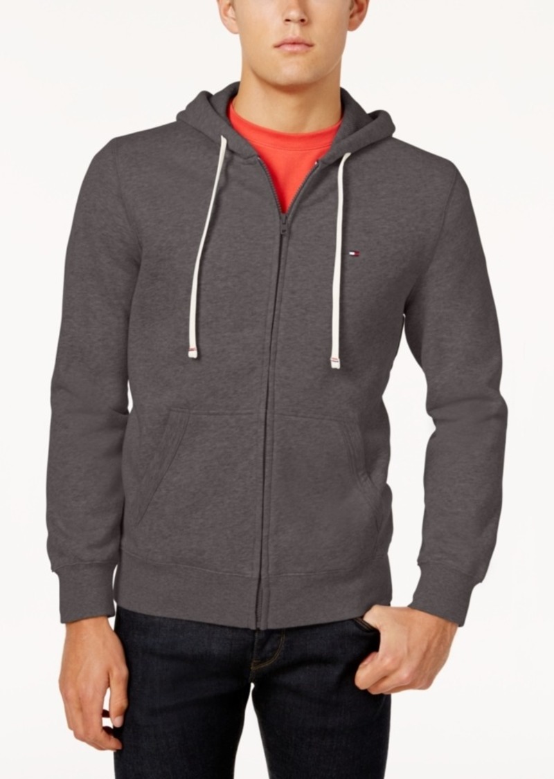 tommy hilfiger men's plains drawstring hoodie