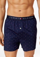 Tommy Hilfiger Men's Flag Logo Printed Cotton Boxers - Ice Blue