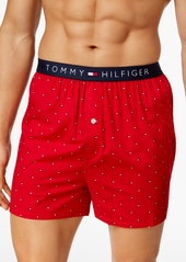 Tommy Hilfiger Men's Flag Logo Printed Cotton Boxers - Ice Blue