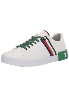 Tommy Hilfiger Men's Ramus Sneaker White/Green Multi 310 M