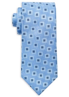 Tommy Hilfiger Men's Retro Square Tie - Light Blue