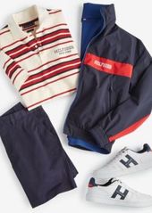Tommy Hilfiger Mens Reversible Jacket Polo Shirt Brooklyn 1985 9 Shorts