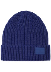 Tommy Hilfiger Men's Shaker Cuff Hat Beanie with Ghost Patch - Bold Blue