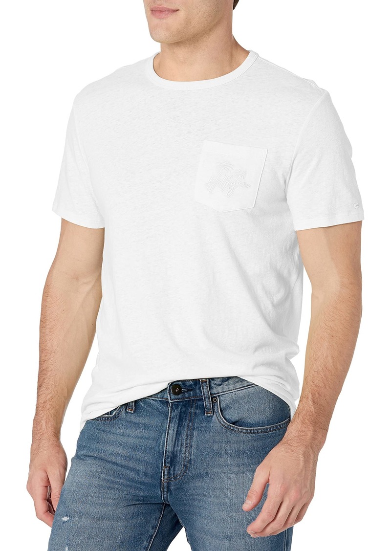 Tommy Hilfiger mens Essential Short Sleeve Cotton Crewneck Pocket T-shirt T Shirt   US