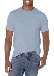 Tommy Hilfiger Men's Tall Essential Short Sleeve Cotton Crewneck Pocket T-Shirt