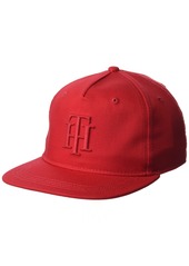 Tommy Hilfiger Men's Signature Flat Brim Baseball Cap Apple RED OS
