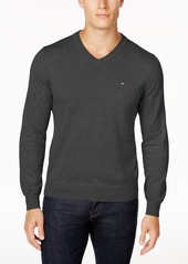Tommy Hilfiger Men's Signature Solid V-Neck Sweater, Created for Macy's