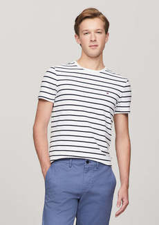 Tommy Hilfiger Men's Slim Fit Premium Stretch Stripe T-Shirt