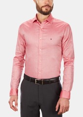Tommy Hilfiger Men's Slim-Fit Stretch Solid Dress Shirt, Online Exclusive Created for Macy's