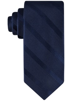 Tommy Hilfiger Men's Solid Textured Stripe Tie - Navy