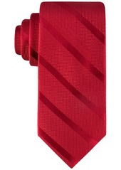 Tommy Hilfiger Men's Solid Textured Stripe Tie - Red