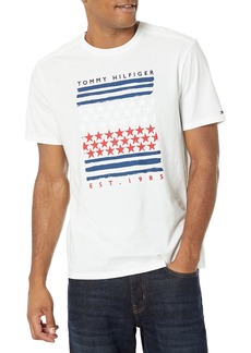 Tommy Hilfiger Men's Adaptive Stars and Stripes T-Shirt  S