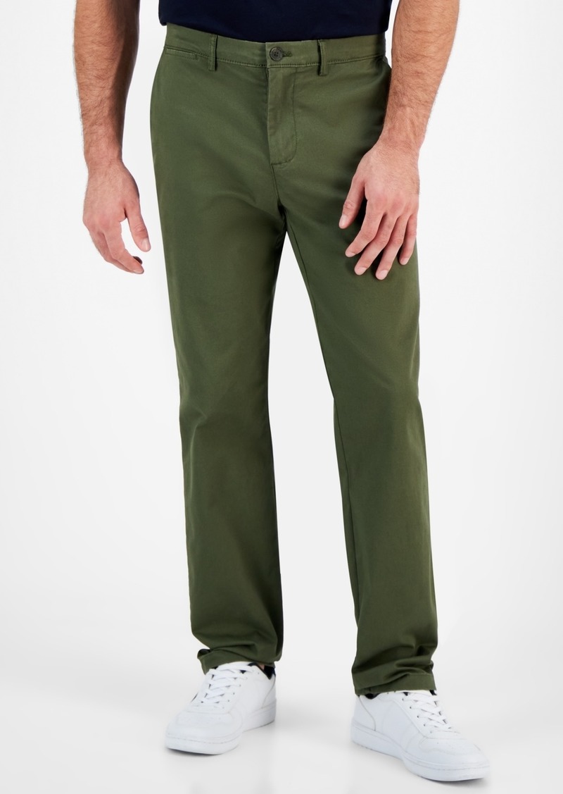 Tommy Hilfiger Men's Straight-Fit Denton Flex Chino Pants - Army Green