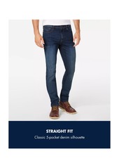 Tommy Hilfiger Men's Straight-Fit Stretch Jeans - Rinse Wash