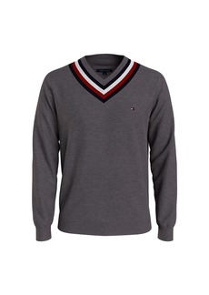 Tommy Hilfiger Men's Stripe V Neck Sweater  XL