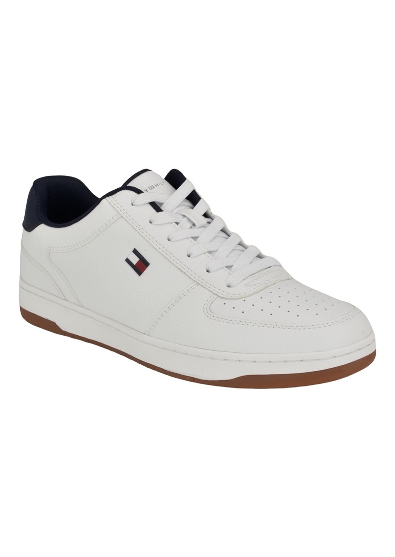 Tommy Hilfiger Men's Tathan Lace-Up Casual Sneakers - White, Navy, Gum Multi