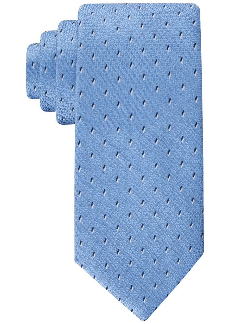 Tommy Hilfiger Men's Textured Geo-Print Tie - Light Pastel Blue