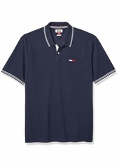 Tommy Hilfiger Men's THD Short Sleeve Polo Shirt Navy blazer SM