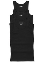 Tommy Hilfiger Men's Three-Pack Cotton Classics Tank Top Shirts - Black