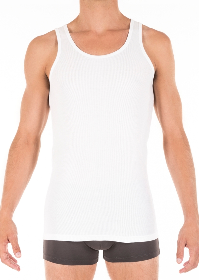 Tommy Hilfiger Men's Three-Pack Cotton Classics Tank Top Shirts - White