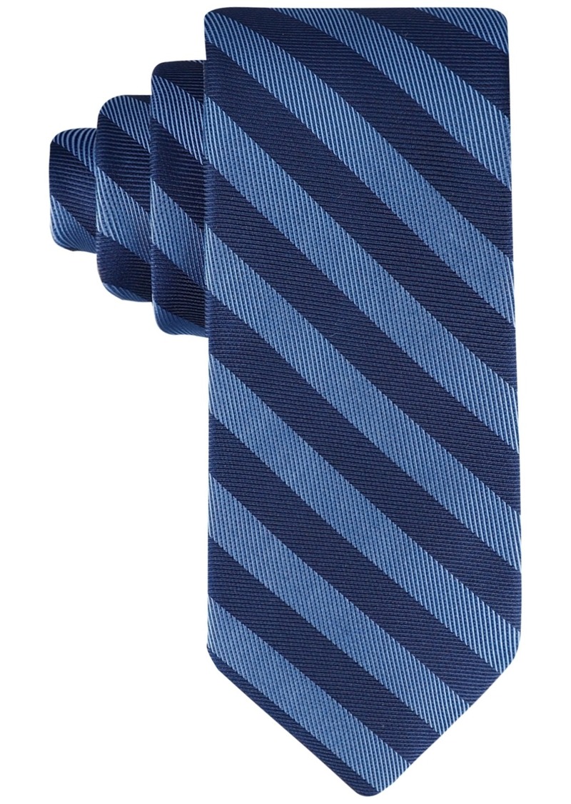 Tommy Hilfiger Men's Toby Stripe Tie - Blue