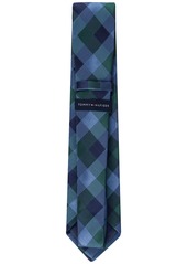 Tommy Hilfiger Men's Tonal Buffalo Check Tie - Navy Taupe