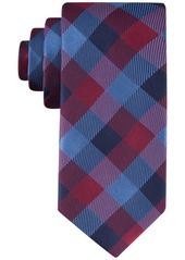 Tommy Hilfiger Men's Tonal Buffalo Check Tie - Navy Taupe