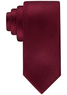 Tommy Hilfiger Men's Two-Tone Solid Tie - Burgundy